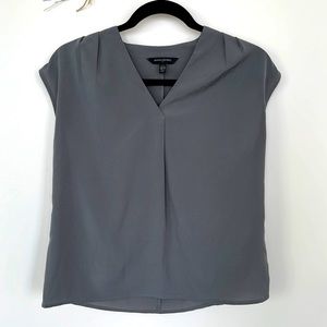 Metallic grey blouse - business wear